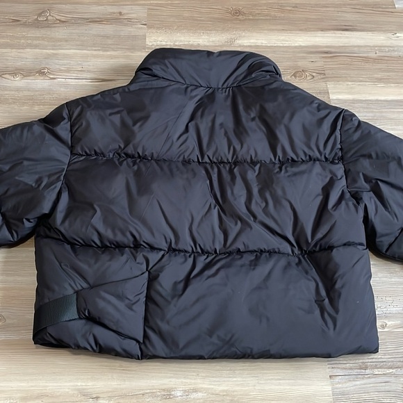 Pernille X Mango Anorak Puffer Cropped Jacket Black Women M NWT Water Repellent - Picture 12 of 15